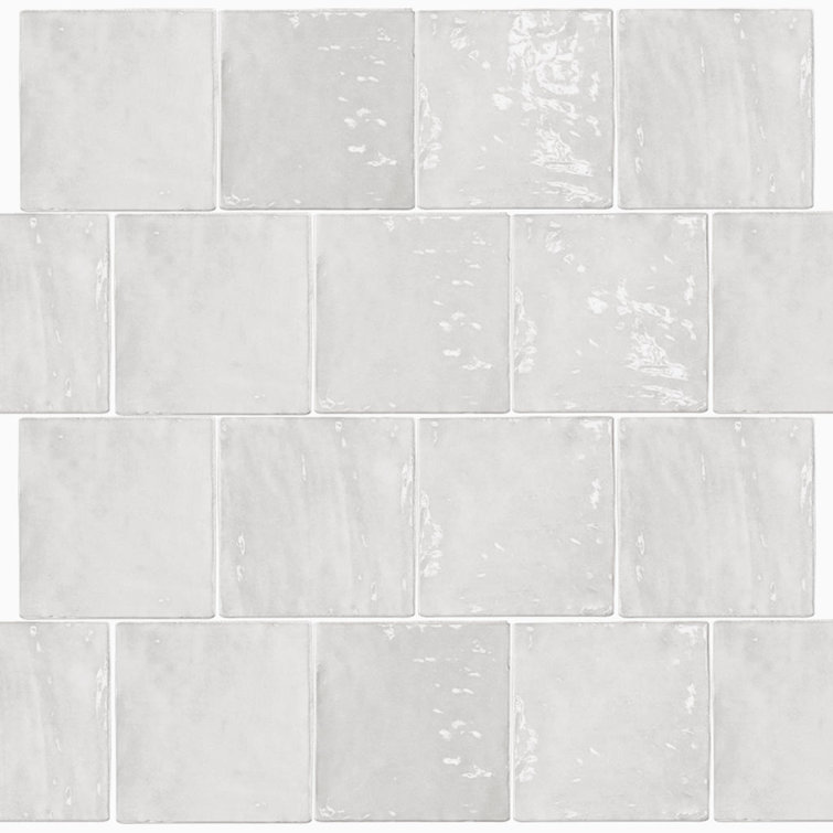 Duchess 4" x 4" Glossy Gray Ceramic Wall Tile
