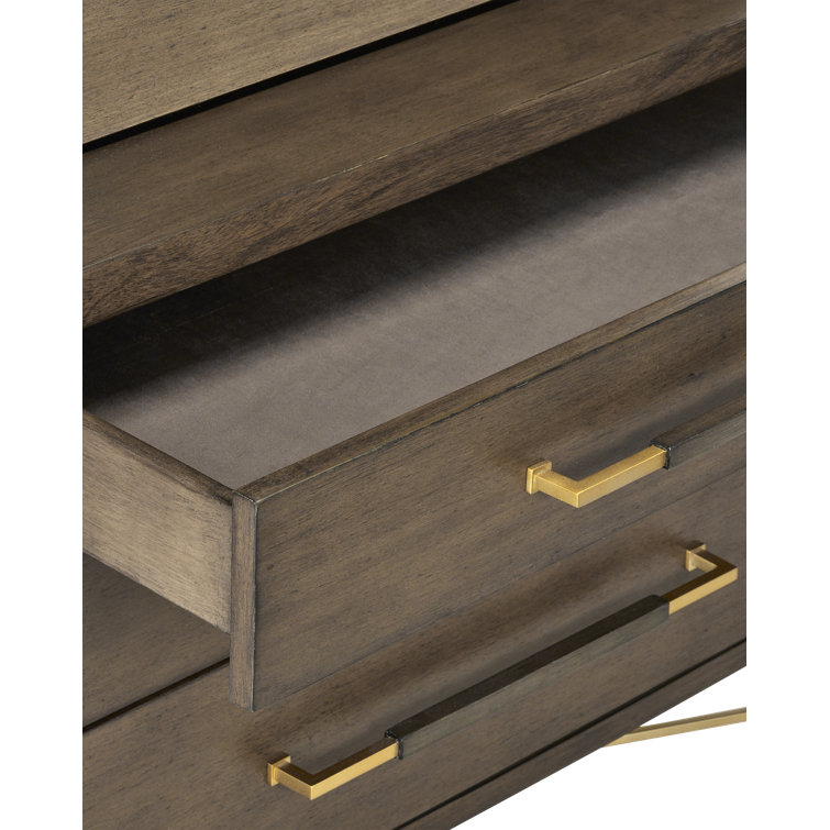 Chanterelle Foldable Secretary Desk with USB Ports and Drawers