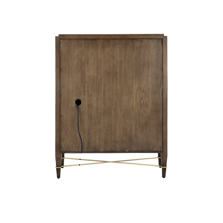 Chanterelle Foldable Secretary Desk with USB Ports and Drawers