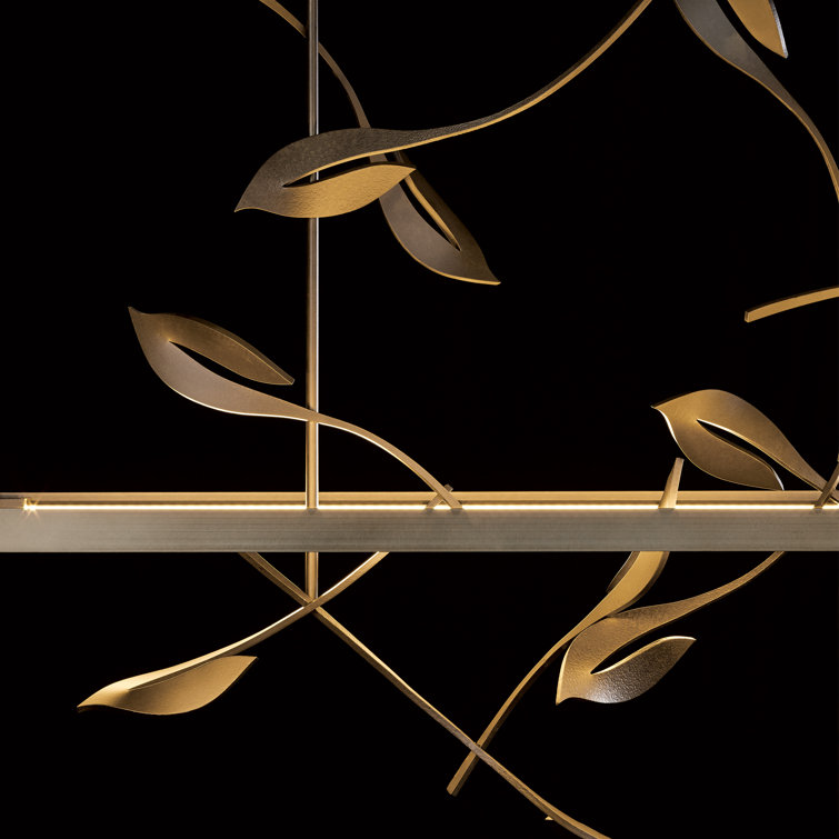 Autumn Elegance Dark Smoke LED Kitchen Island Pendant