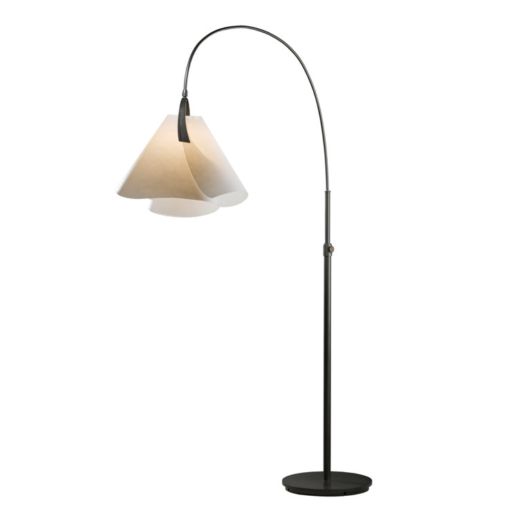Mobius 66.3" Arc Floor Lamp in Spun Frost and Dark Smoke