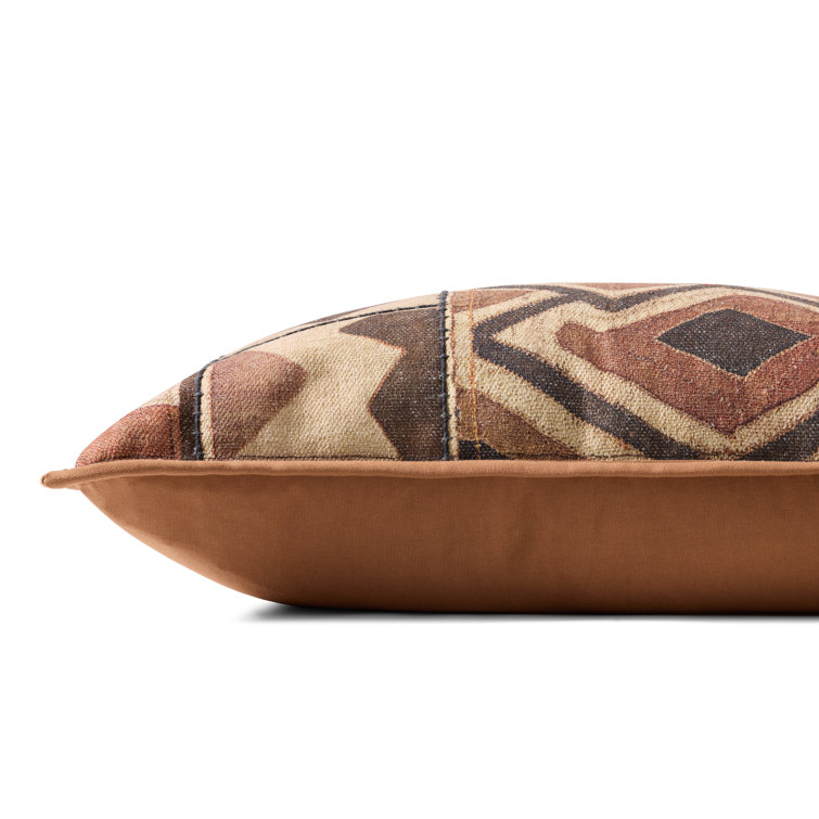 Multicolor Geometric Patchwork Rectangular Lumbar Pillow