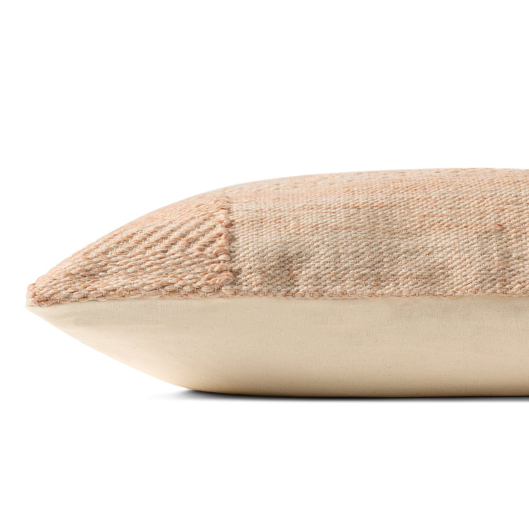 Rust Textured Woven 22'' x 22'' Square Pillow