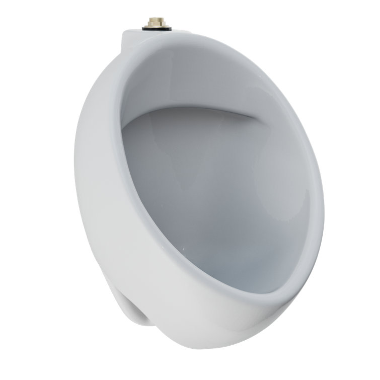 White Vitreous China Wall Mounted Commercial Urinal