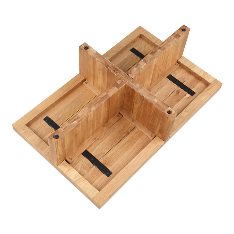 Natural Oak Rectangular Contemporary Coffee Table