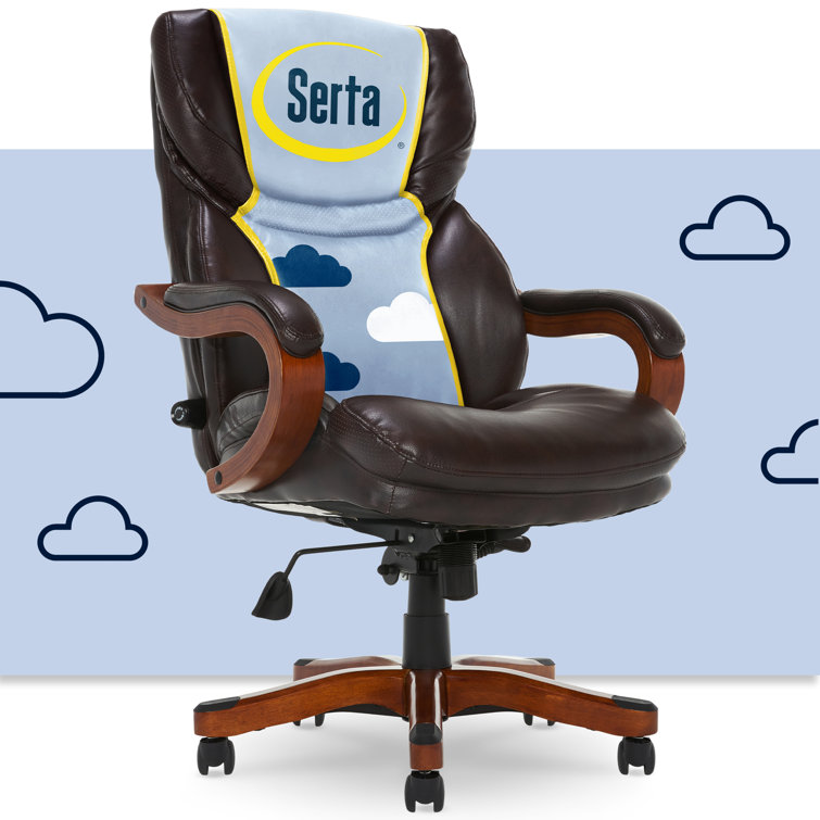 Conway High Back Brown Faux Leather Executive Swivel Chair