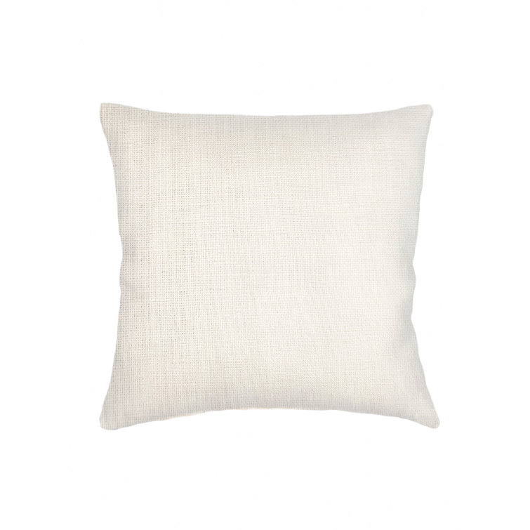 Ivory Linen 24x24 Pillow with Polyester Fill