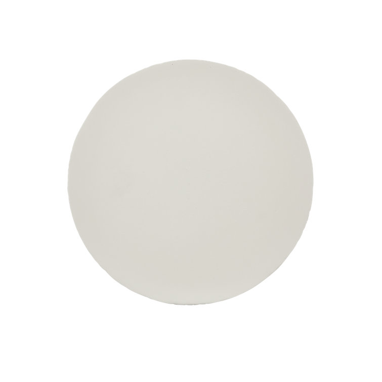 Marian 22'' Round White Gesso Metal Accent Table