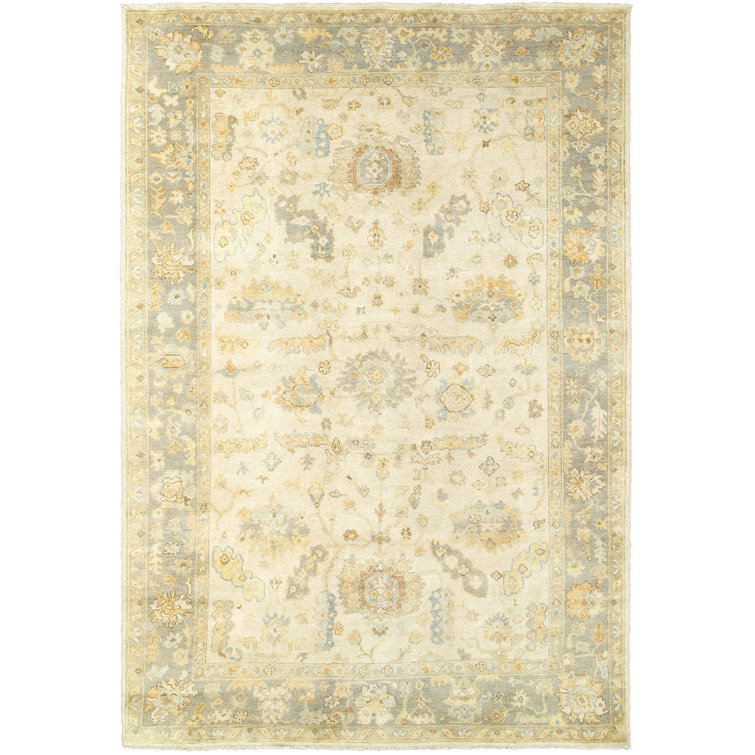 Hand-Knotted Woolen Comfort Gray 6' x 9' Area Rug