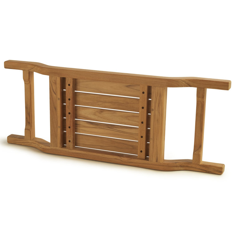Coach 34.5" Teak Wood Tub Caddy and Seat