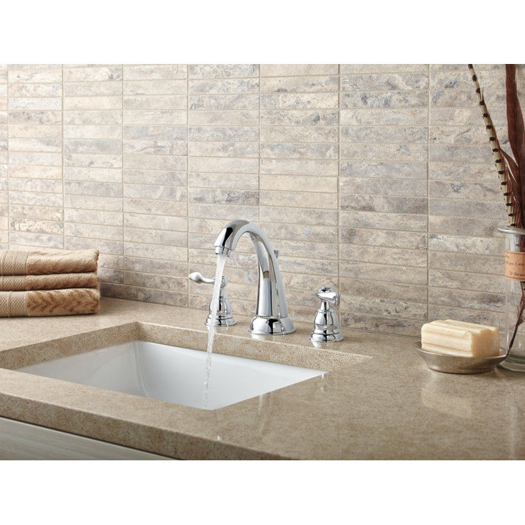 Windemere Polished Chrome 2-Handle Widespread Bathroom Faucet