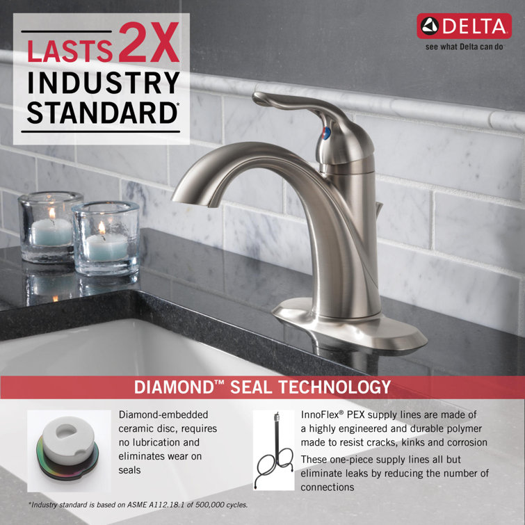 Modern Stainless Steel Single Hole Bathroom Faucet with ADA Compliance
