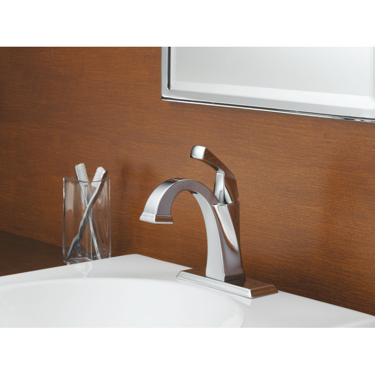 Sleek Modern Chrome Single Hole Bathroom Faucet with Drain Assembly