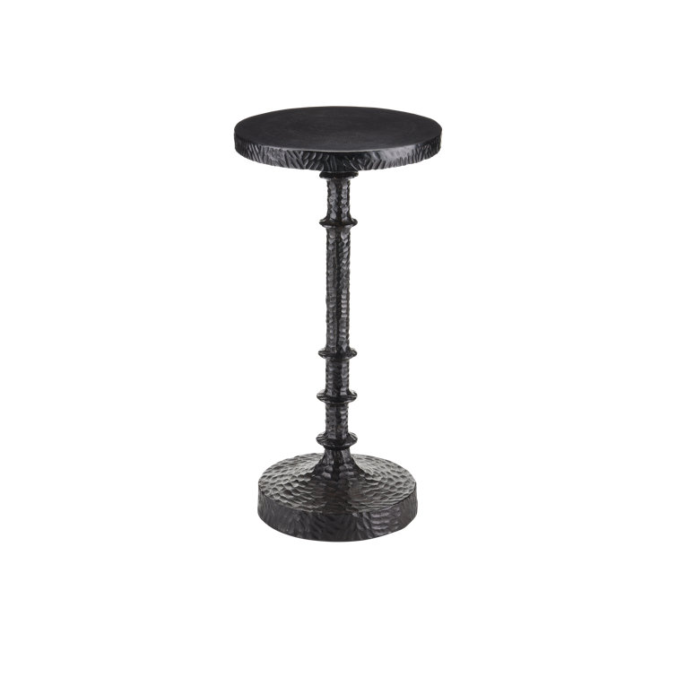 Gallo Round Black and Bronze Accent Table
