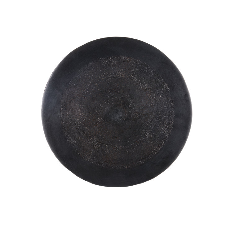 Gallo Round Black and Bronze Accent Table