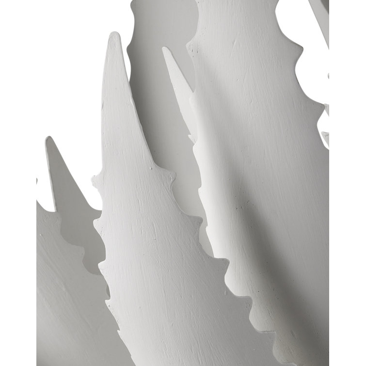 Agave White Mirrored Console Table with Metal Base