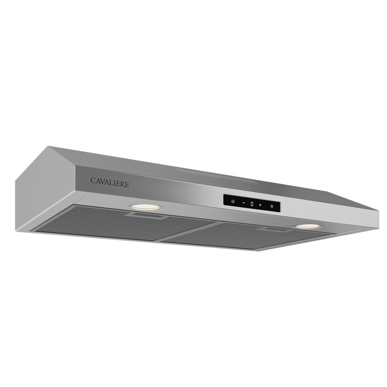 Cavaliere CAVALIERE 30" inch 200 CFM Ducted (Vented) Digital Under Cabinet Range Hood in Stainless Steel