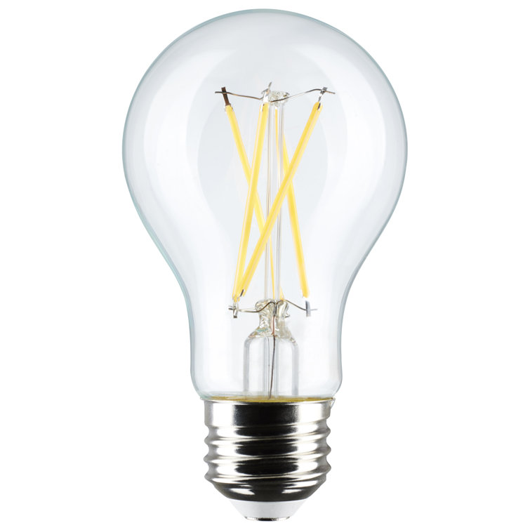 Clear Warm White LED Filament Bulb, 8 Watt, 4-Pack