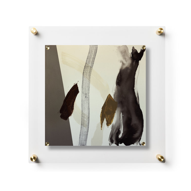 Gold Acrylic Floating Wall Frame for 12x12 Art