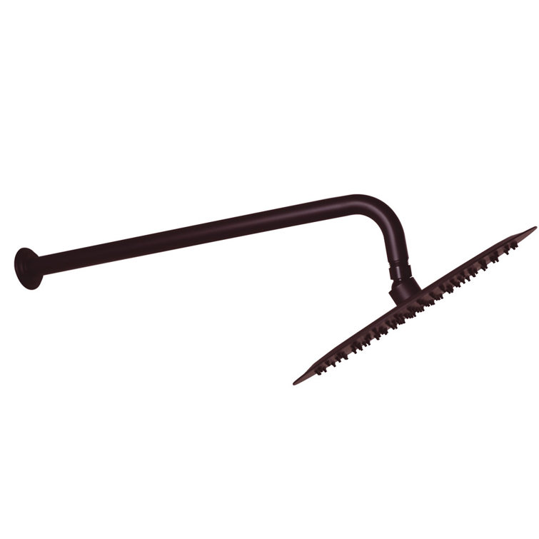 12" Oil Rubbed Bronze Rain Shower Head with Wall Mount Arm