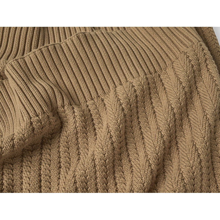 Doe Organic Cotton Knitted Throw Blanket 50"x70"