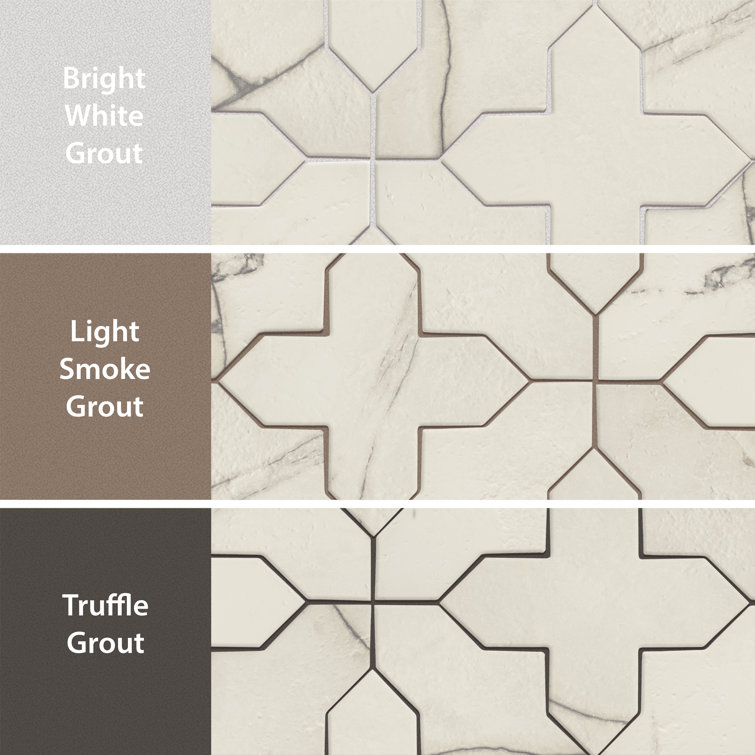White and Gray Marble Look Porcelain Floor and Wall Tile