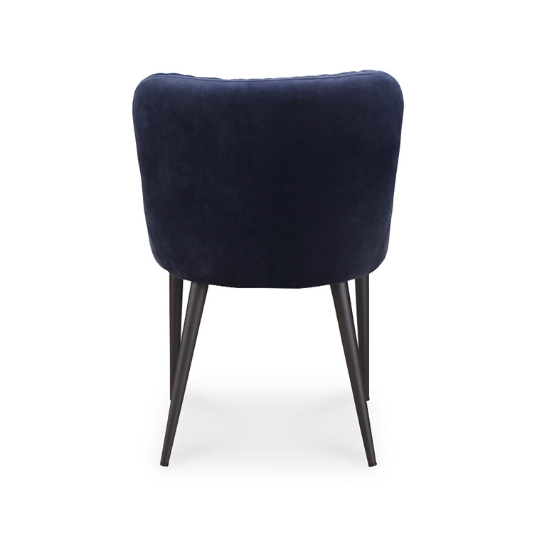 Etta Dark Blue Velvet Tufted Upholstered Side Chair