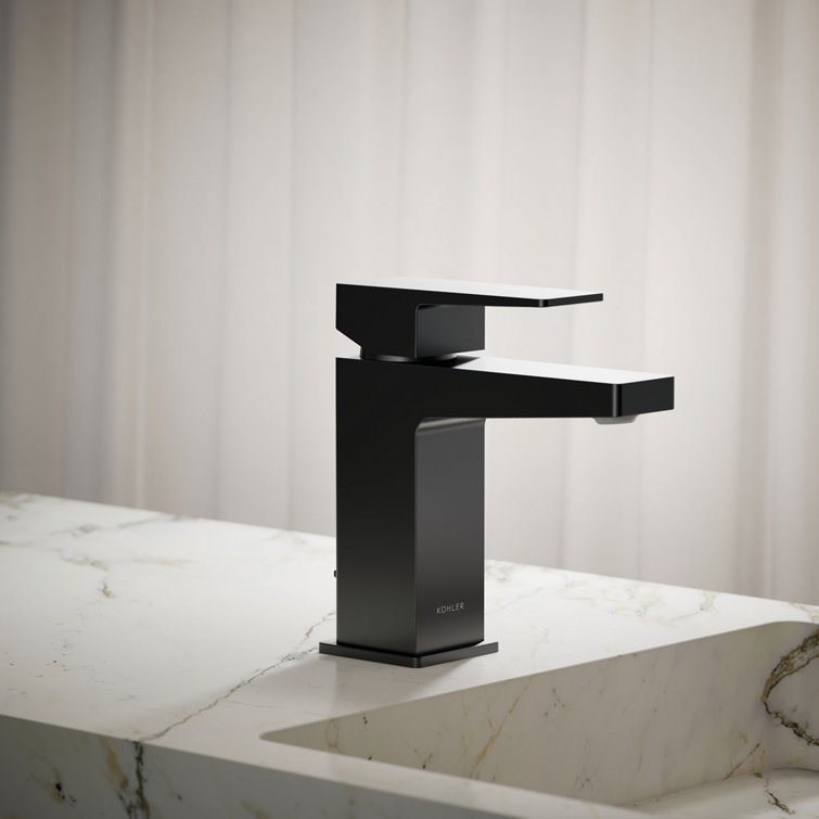 Honesty Matte Black Single-Handle Low-Arc Bathroom Faucet