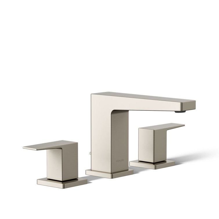 Honesty Brushed Nickel 4.81" High 2-Handle Widespread Bathroom Faucet