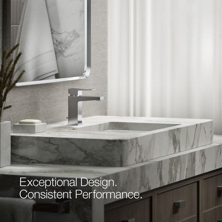 Honesty Modern Single-Handle Polished Chrome Bathroom Faucet