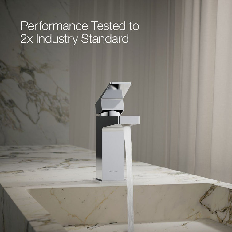 Honesty Modern Single-Handle Polished Chrome Bathroom Faucet