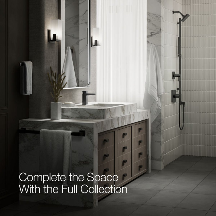 Honesty Matte Black Single-Handle Low-Arc Bathroom Faucet
