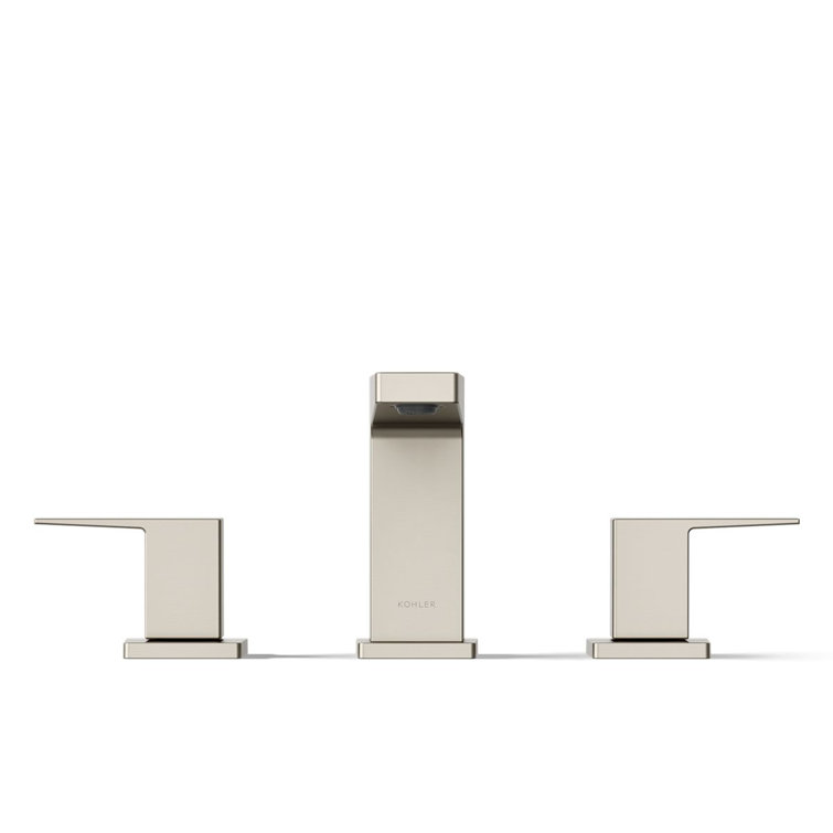 Honesty Brushed Nickel 4.81" High 2-Handle Widespread Bathroom Faucet