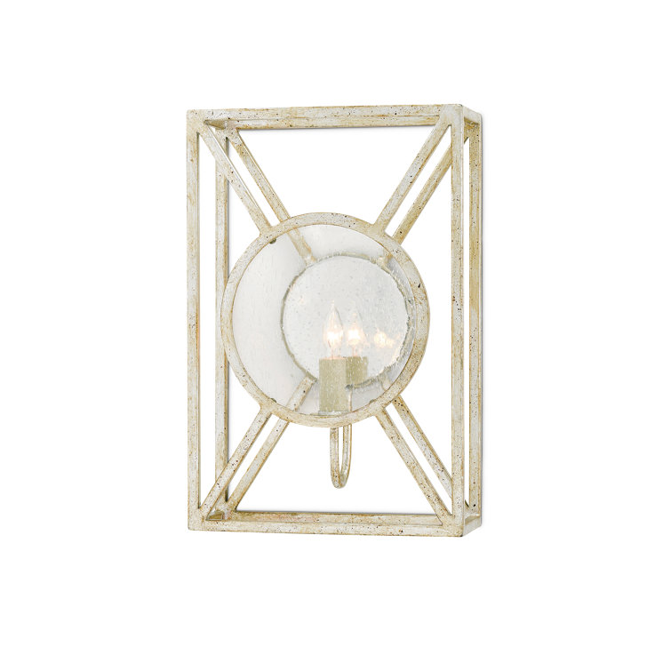 Silver Granello Industrial Chic Wall Sconce