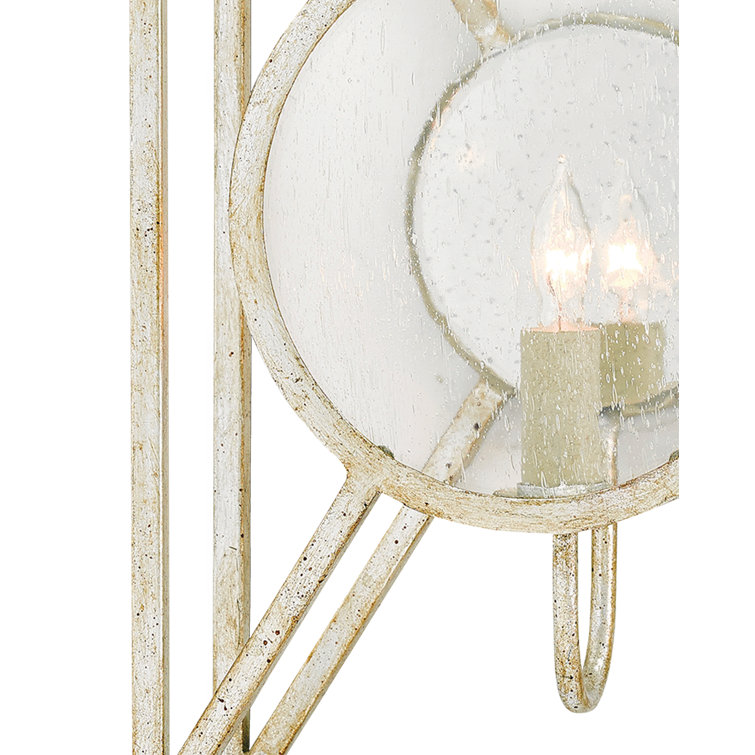 Silver Granello Industrial Chic Wall Sconce