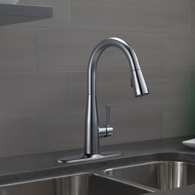 Arctic Stainless Steel Pull-Down Single Handle Kitchen Faucet