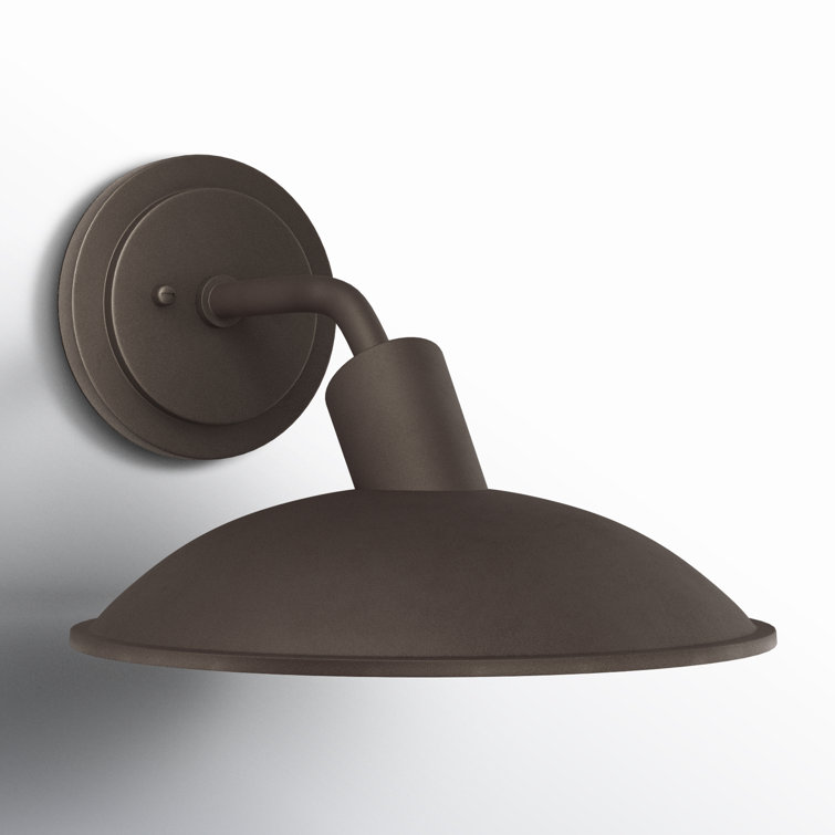 Textured Bronze 8.75" Industrial Outdoor Wall Sconce