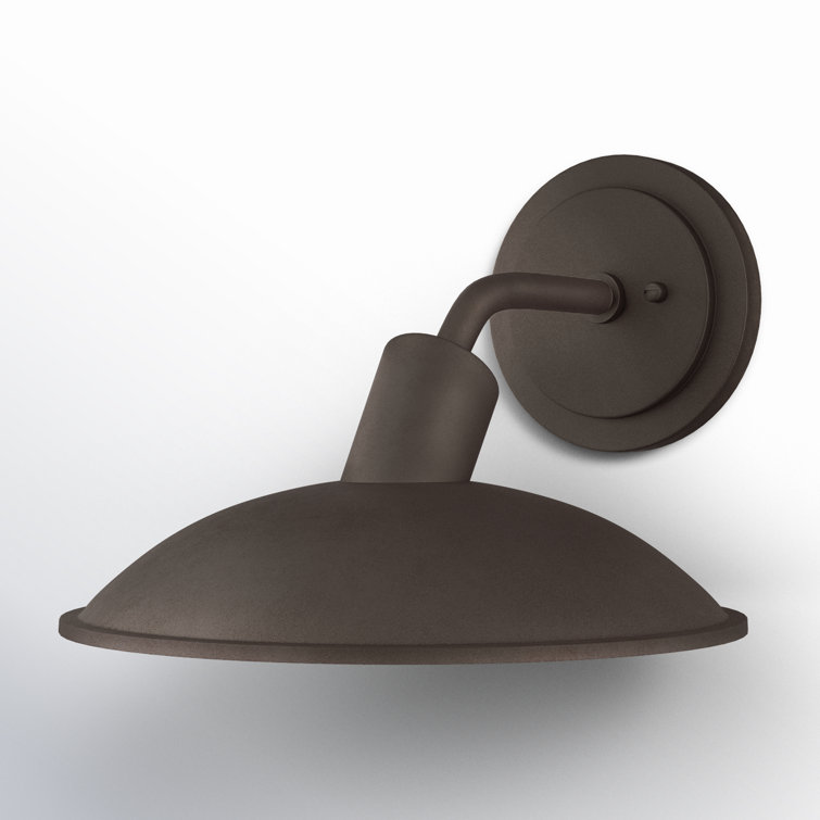 Textured Bronze 8.75" Industrial Outdoor Wall Sconce