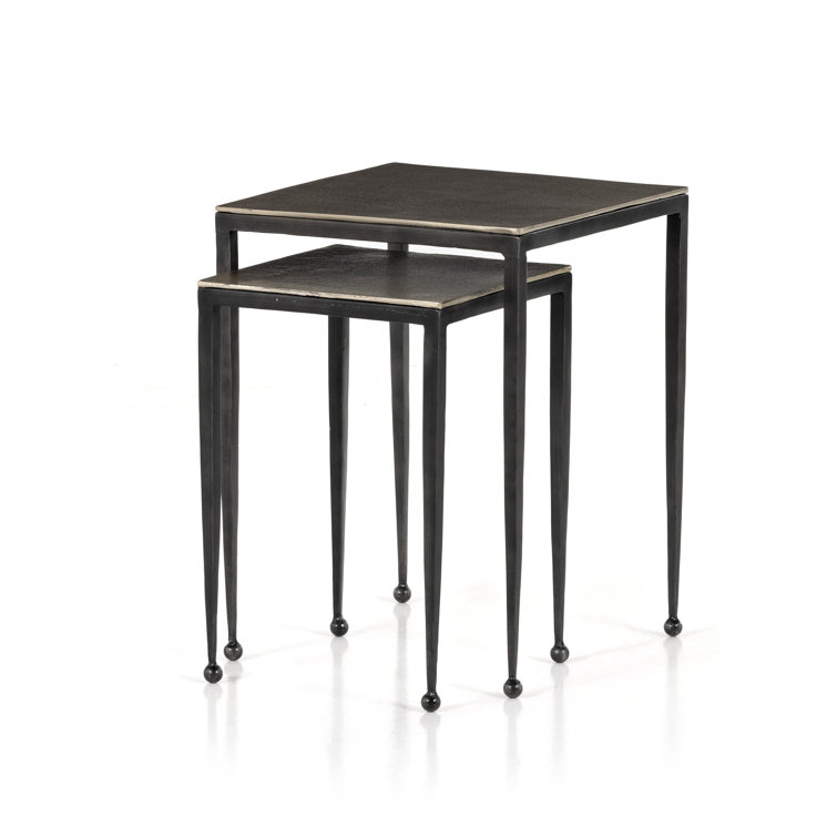Dalston Antique Rust Metal Nesting End Tables
