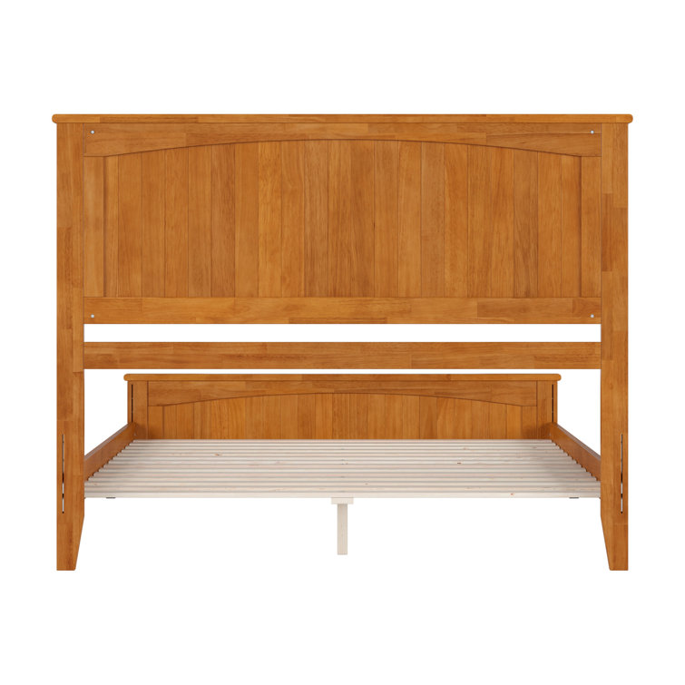 Nantucket Light Toffee Queen Solid Wood Platform Bed with Headboard