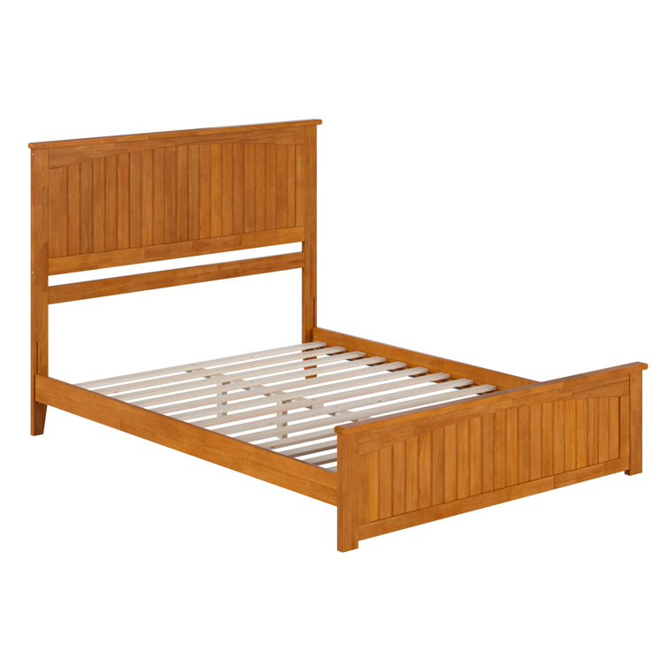 Nantucket Light Toffee Queen Solid Wood Platform Bed with Headboard