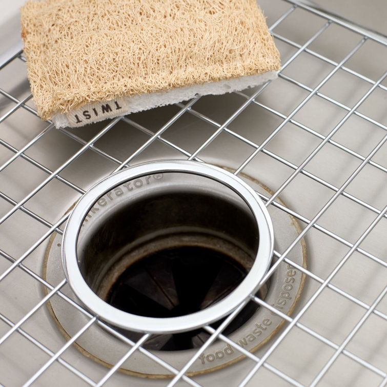 Stainless Steel Kitchen Sink Protector Grid with Drain Hole