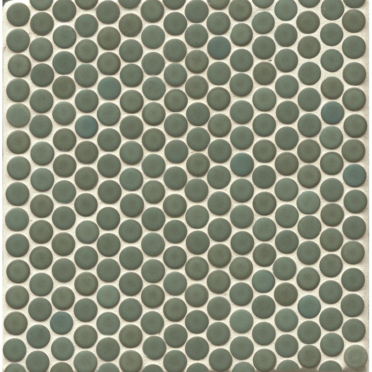 Silver Sage Porcelain Mosaic Bathroom Shower Tile