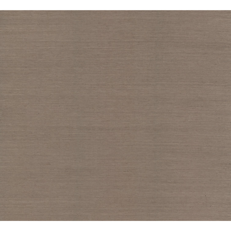 Steel Grey Non-Pasted Grasscloth Wallpaper Roll