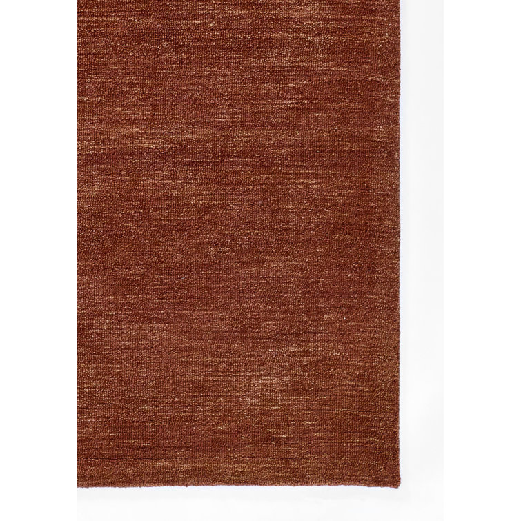 James 5'x8' Rust Hand-Tufted Wool Area Rug