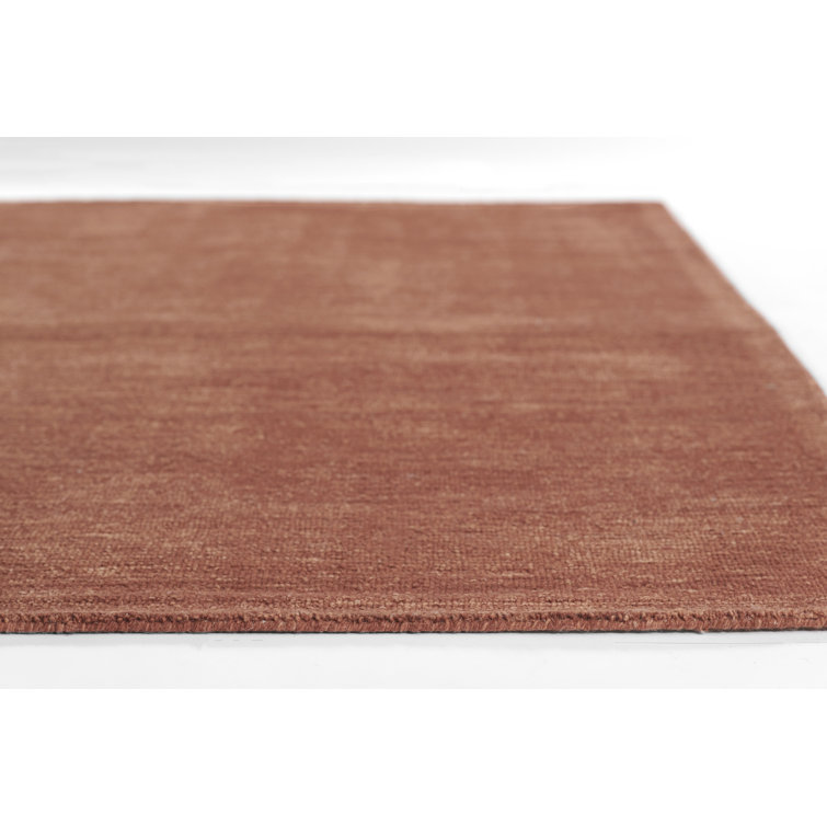 James 5'x8' Rust Hand-Tufted Wool Area Rug