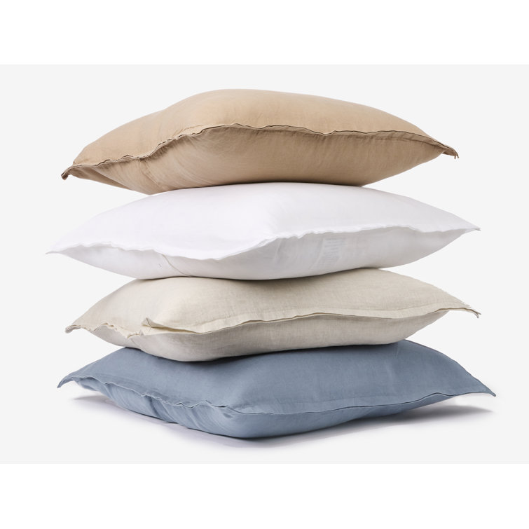 Harbor Blue Organic Cotton Lumbar Pillow Cover