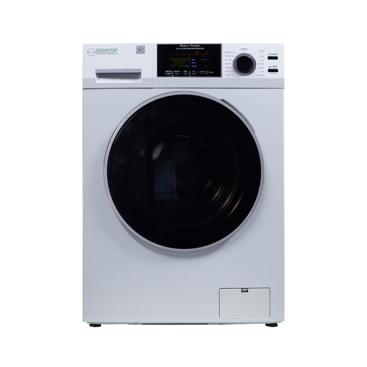 White 1.62cf Ventless All-in-One Washer Dryer with LED Control Panel