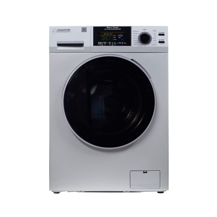 Silver 1.62 cu. ft. Stainless Steel Smart Washer Dryer Combo
