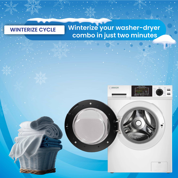White 1.62cf Ventless All-in-One Washer Dryer with LED Control Panel